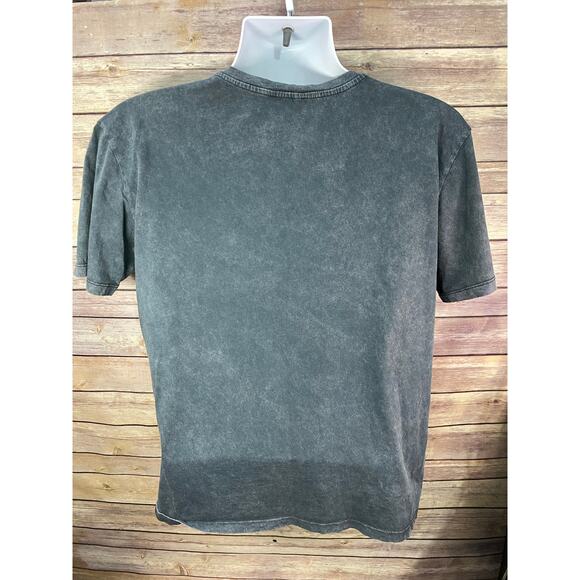 AC/DC Shirt Womens Size XL Gray Short Sleeve *Diamond accents* Stradivarius - Picture 3 of 10